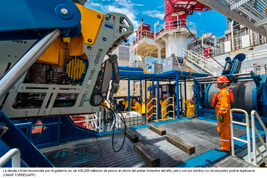 Plan de rescate de Pemex no tranquiliza a los proveedores de Ciudad del Carmen