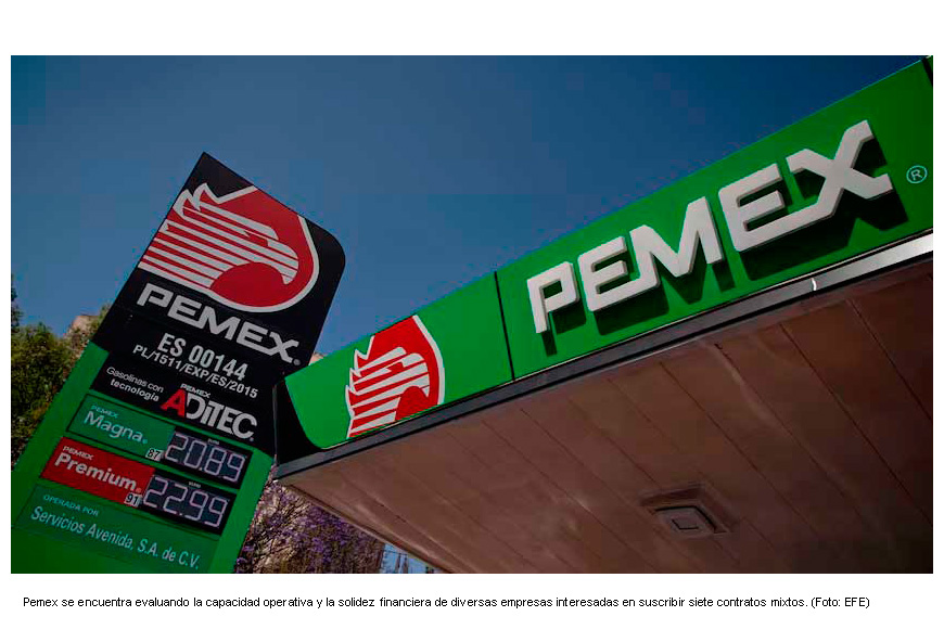 Pemex evalúa capacidad y viabilidad financiera para asignar 7 contratos mixtos